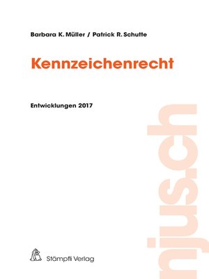 cover image of Kennzeichenrecht